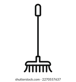 Pool mop cleaning icon outline vector. Water equipment. Swim dive