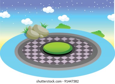 Pool at night