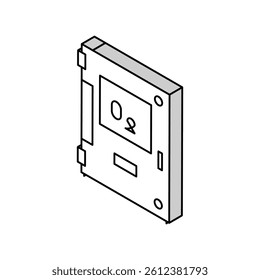 pool ozonator isometric icon vector. pool ozonator sign. isolated symbol illustration