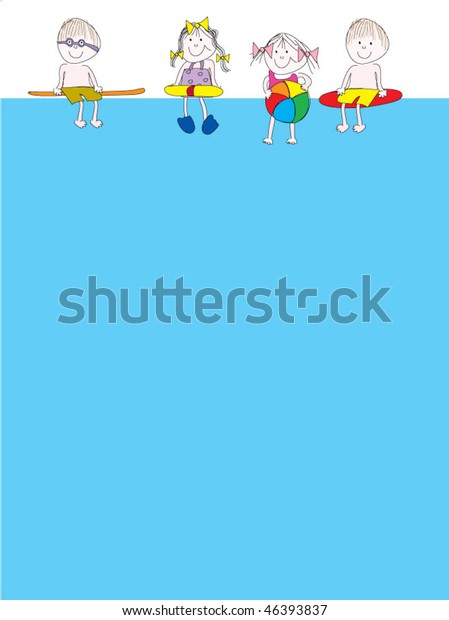 Pool Party Stock Vector (Royalty Free) 46393837
