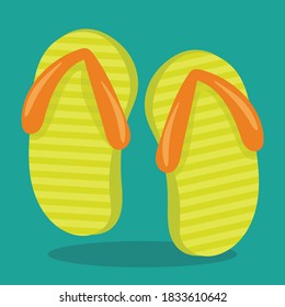 pool party boy flipflops design vector illustration