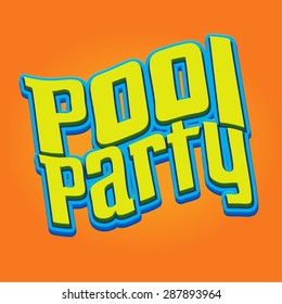 Pool Party Heading / Title 