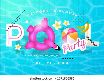 Ilustración vectorial de verano del grupo de servidores