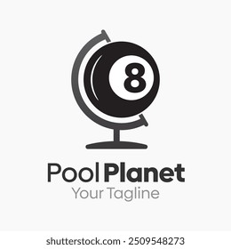 Pool Planet Logo Design Template. Good for Business, Agency, Community and Organization