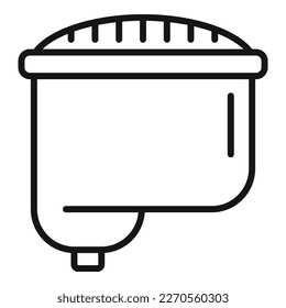 Pool plastic filter icon outline vector. Cleaning water. Shower family