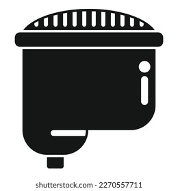 Pool plastic filter icon simple vector. Cleaning water. Shower family