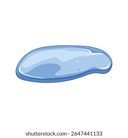 pool puddle cartoon. nature outdoors, ground liquid, mirror rainwater pool puddle sign. isolated symbol vector illustration