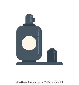 Pool pump icon flat vector. Water equipment. Swim outdoor isolated