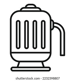 Pool pump icon outline vector. Cleaning service. Water cleaner