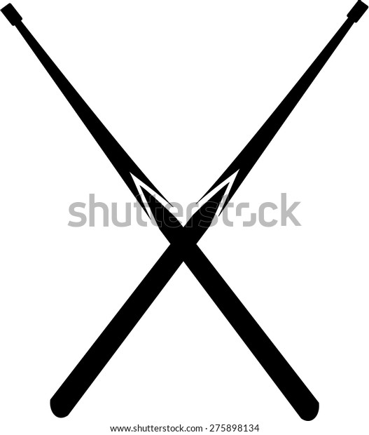 Pool Queue Crossed Stock Vector (Royalty Free) 275898134