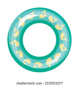 pool Ring Float with whales design