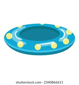 Pool ring icon cartoon vector. Summer float. Water equipment