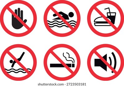 Reglas de la piscina Nadar bajo su propio riesgo Signo de no expectativas