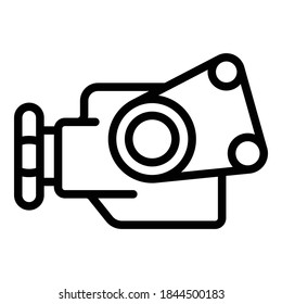 Pool service icon. Outline pool service vector icon for web design isolated on white background