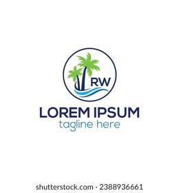 Pool Service and Repair logo design vector design template