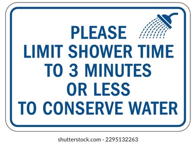 Pool shower sign and label