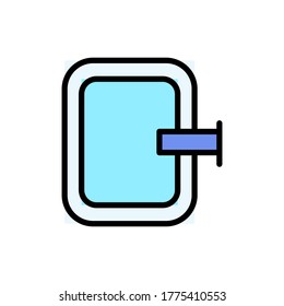 Piscina, icono de verano. Color simple con elementos de vector de contorno de iconos de vacaciones para ui y ux, sitio web o aplicación móvil