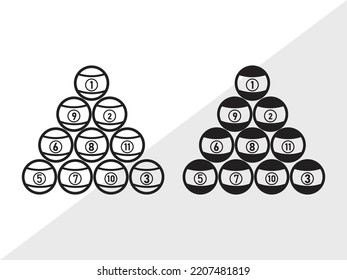 Pool SVG Printable Vector Illustration