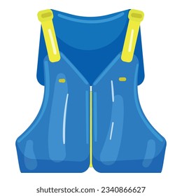 Pool swim vest icon cartoon vector. Water equipment. Rubber ring