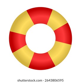Pool swimming circles, lifebuoy floating rubber swim rings. Swim ring colorful rubber. Vector illustration.Lifesaver logo. Sea Lifeguard buoy logotype.