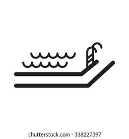 Pool, swimming, hotel icon vector image.Can also be used for hotel and restaurant. Suitable for mobile apps, web apps and print media.