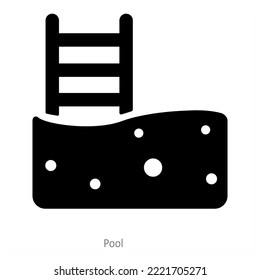 pool and swimming icon concept