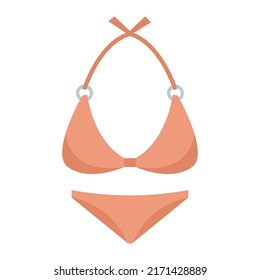 Pool swimsuit icon. Flat illustration of pool swimsuit vector icon isolated on white background