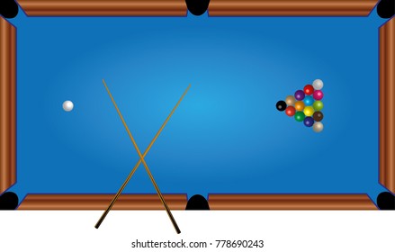 a pool table