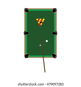 Pool table, vector