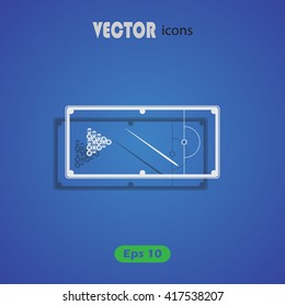 Pool table vector icon