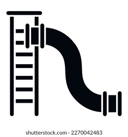 Pool tube icon simple vector. Water park. Summer playground