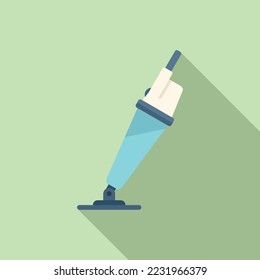 Pool vacuum cleaner icon flat vector. Cleaning pump. Care net