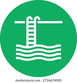 Ilustración de diseño de icono de Vector de piscina
