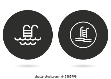Pool vector icon. Illustration isolated for graphic and web design.