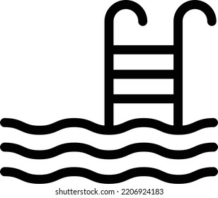 ilustración de pool Vector en un fondo transparente. Símbolos de calidad superior. Iconos vectoriales de línea delgada para el diseño de conceptos y gráficos.