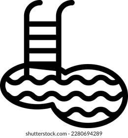 pool Vector illustration on a transparent background. Premium quality symmbols. Glyphs vector icons for concept and graphic design. 

