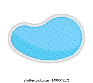 Pool. View from above. Vector illustration on a white background.
