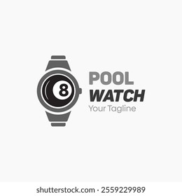 Pool Watch Logo Design Template. Good for Business, Agency, Community and Organization.