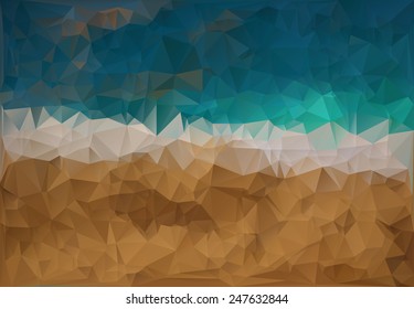 pool water beach polygons background