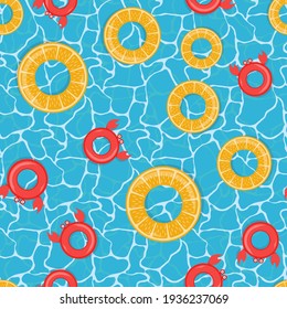Fondo de agua de piscina y fondo transparente. EPS10 de ilustración vectorial
