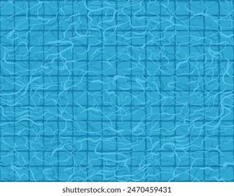 Pool Water ripple top view seamless pattern swimming pool, vector Illustration ,Design for fashion , fabric, textile, wallpaper , wrapping and all prints 