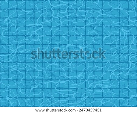 Pool Water ripple top view seamless pattern swimming pool, vector Illustration ,Design for fashion , fabric, textile, wallpaper , wrapping and all prints 