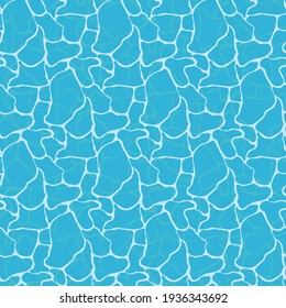 Pool Water Seamless Pattern Background. Vector Illustration EPS10