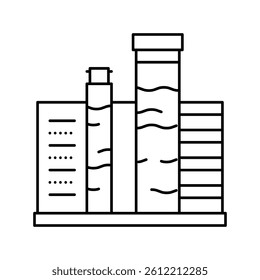 pool water testing and balancing line icon vector. pool water testing and balancing sign. isolated contour symbol black illustration