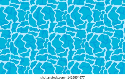 Pool water texture, vector art illustration.