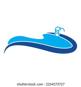 Pools icon logo design illustration