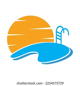Logo-Design-Illustration von Pools