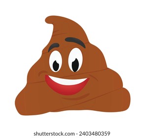Caracter sonriente. ilustración vectorial