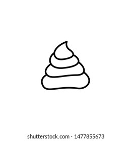 poop crap icon vector illustration