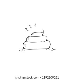 poop hand drawn